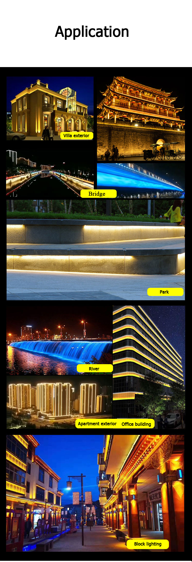 Led Wall Washer Application