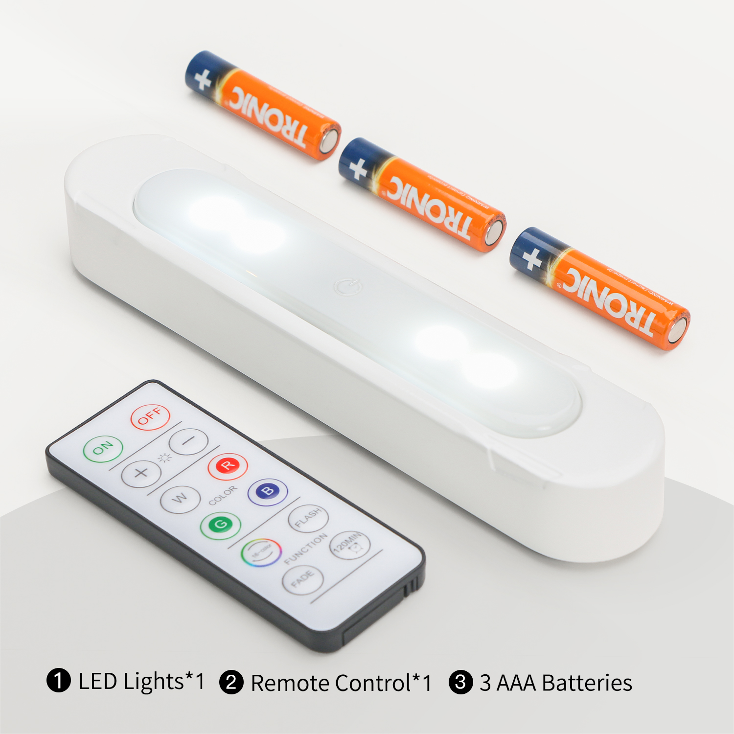 Modern Wireless LED Light Bar Wall-Mounted Under Cabinet Lights for Living Room and Kitchen with Remote Control