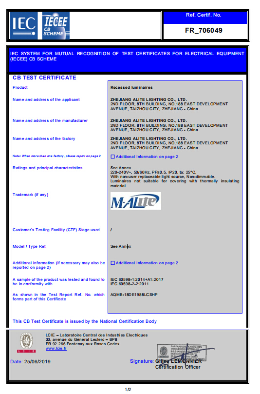 Certification 2