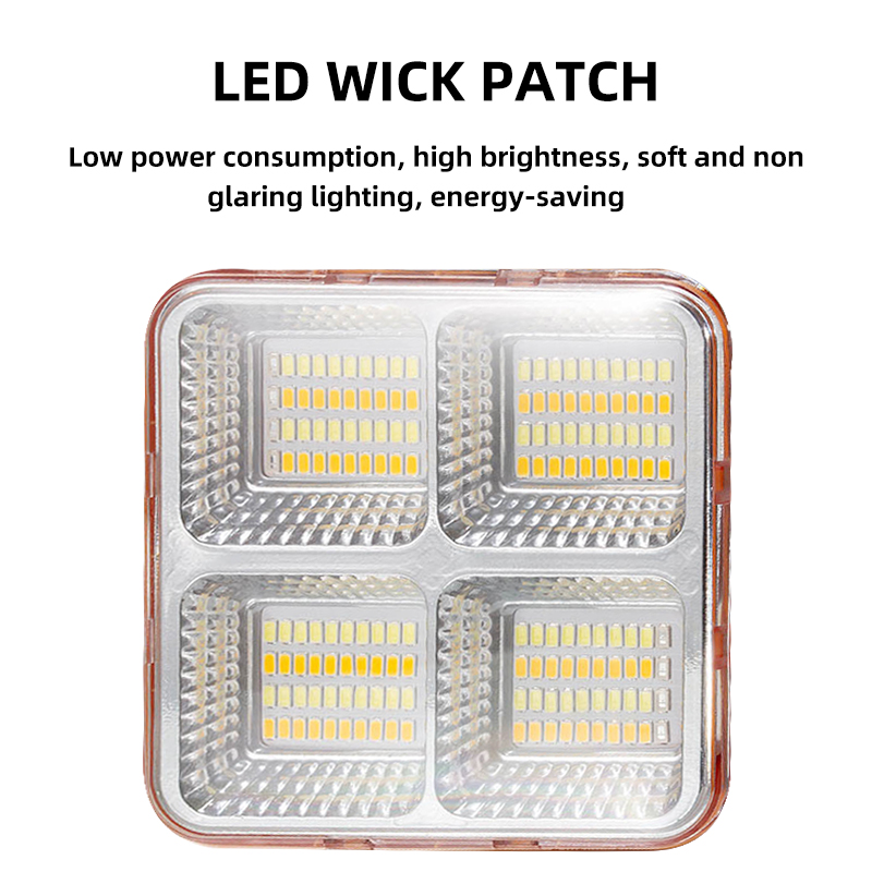 High Quality Waterproof Orange Emergency Rechargeable Portable Solar Flood Light for Outdoor Activities