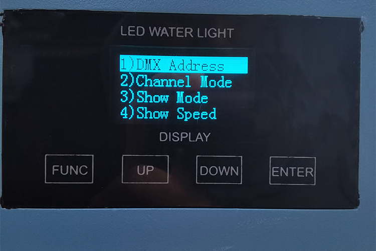 VAKESUN 100W DMX512 Water Wave Light IP65 100W Wall Washer DMX512 Dynamic Projection High End Ocean Bule Color