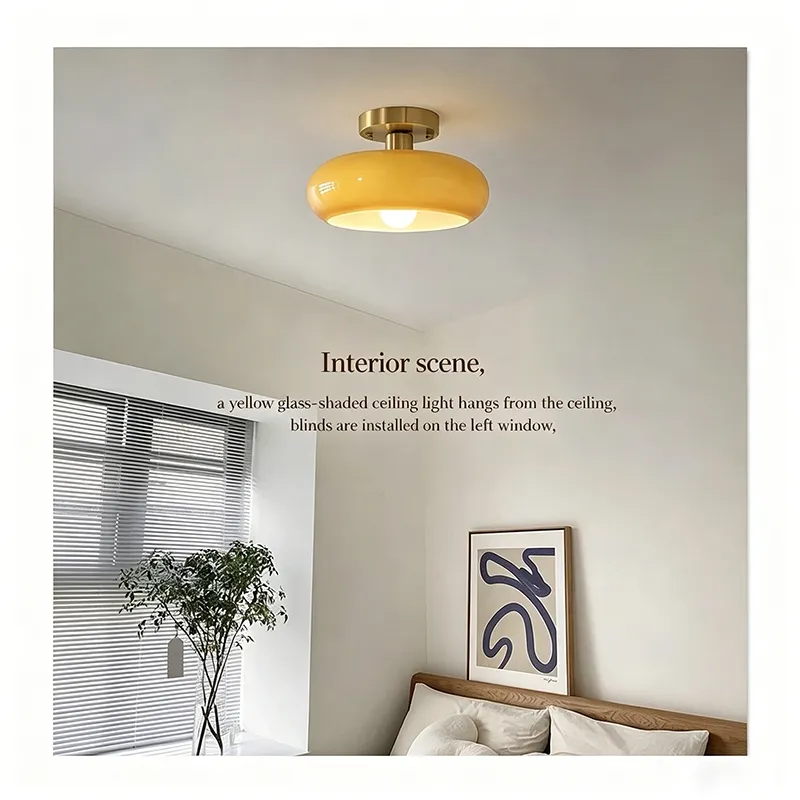 MID-Century Modern Bauhaus Adjustable Opaline Milk Orange Glass Ball Pendant Light for Nordic Home Decor Room Tour D8099