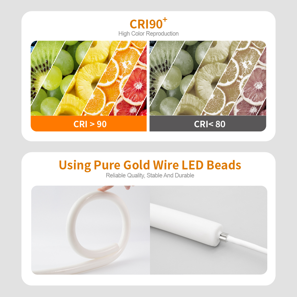 Shinesky CE/RoHS/UL 360 Degree Neon Flex Strip Light R25 Round LED 360 Neon Tube Light LED Neon Rope Lights