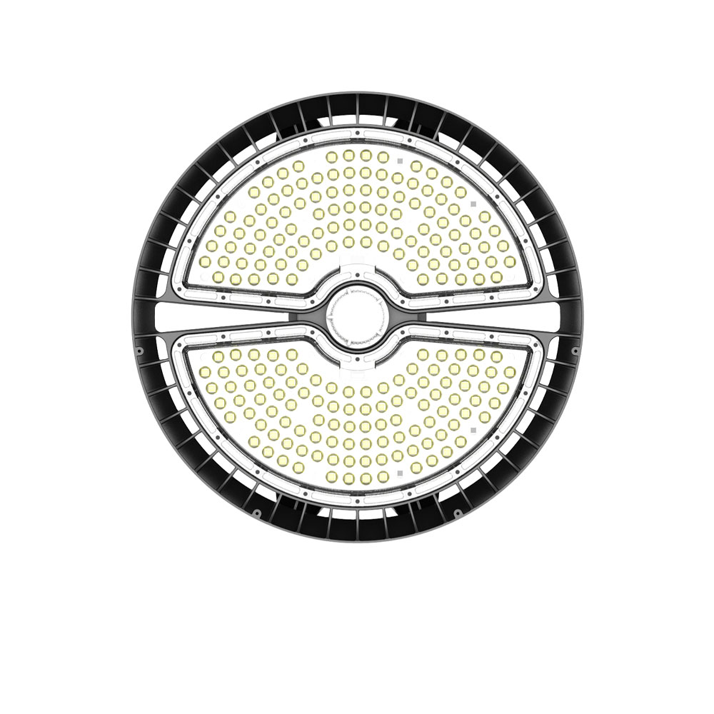 165-180LM/W 320 Watts IP65 Indoor for High Power Black UFO High Bay Light for Warehouse Lighting