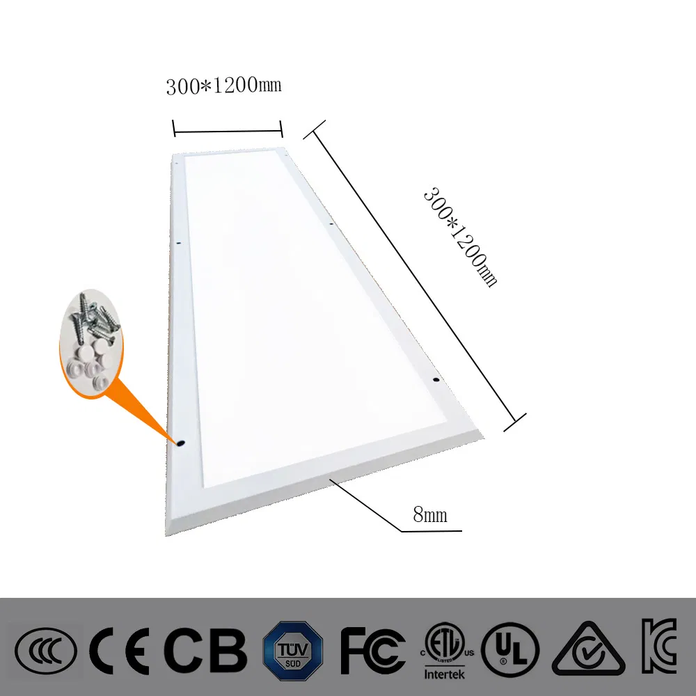 300X1200LED Ceiling Light Lighting Fixture RoHS Clean Room Light Roof Panel Lamp