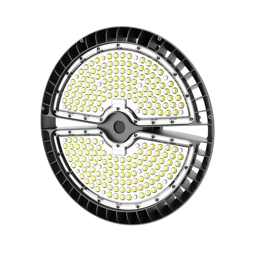 165-180LM/W 320 Watts IP65 Indoor for High Power Black UFO High Bay Light for Warehouse Lighting