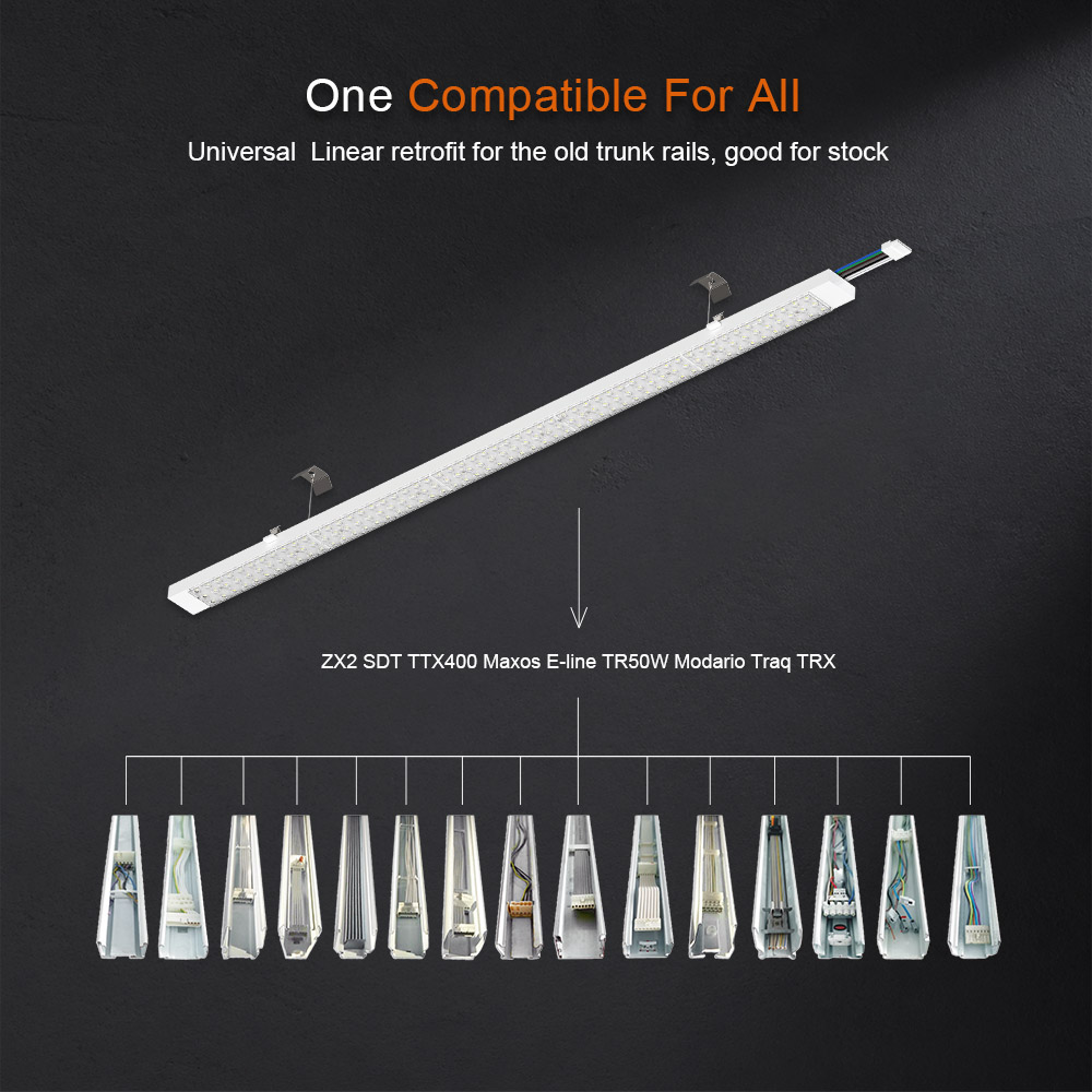 ClickFast LED Retrofit Kit For Existing Trunking Rails 5ft 7ft Aluminium Linear Light Manufacturer
