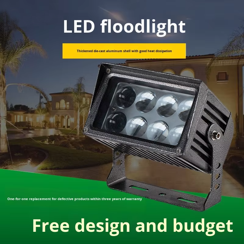 AC85-265V Beam Light Landscape Outdoor Spotlight Wall Washer Floodlight IP65 LED 5 Beam Angle 3000K/6000K Color Temp Light