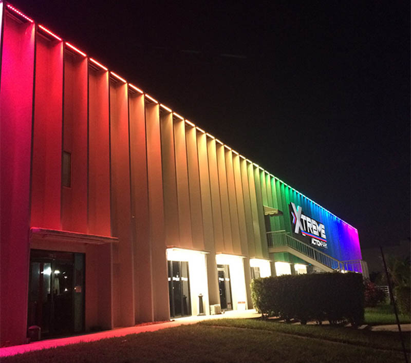 DMX Facade Light RGB RGBW Outdoor LED Linear Wall Washer Light 18W for Building Outline Waterproof Lighting Dmx Wall Washer