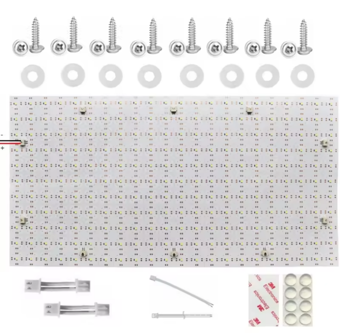 Flexible LED Sheets 490*245mm DC24V 242LEDs 28W 480*240mm LED Panel Sheet Lights for Kitchen Marble Countertop Backlight