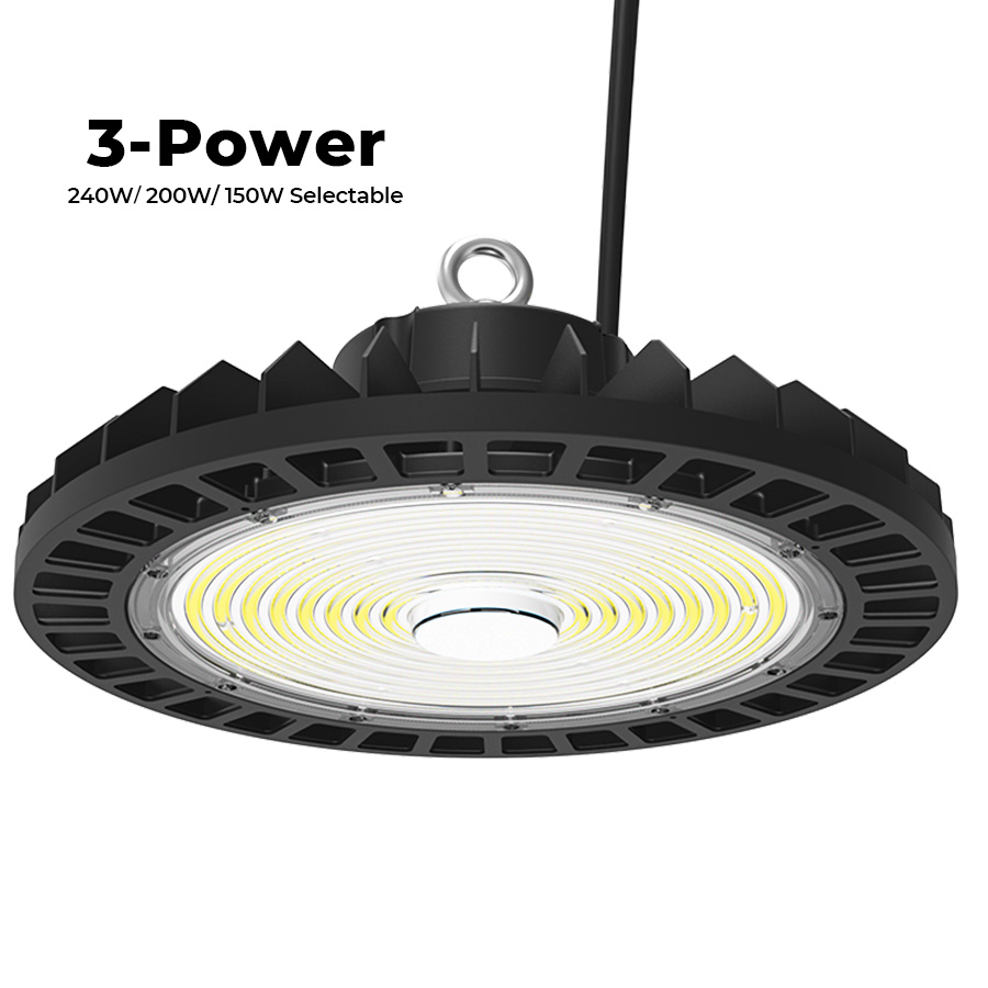 UFO LED High Bay Light STOCK 90W 120W 150W 200W 240W 150lm/w IP65 LED Industrial Highbay Light with CE ROHS ETL