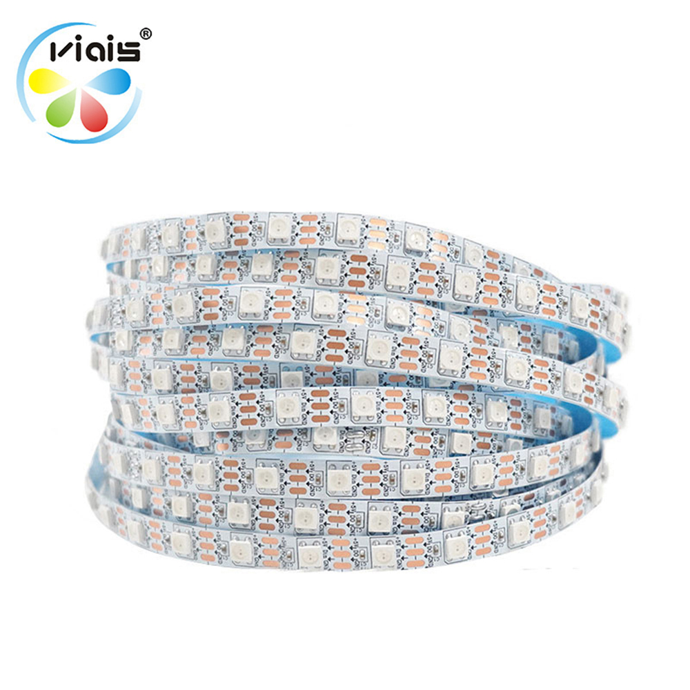Smart Home Lights 5V Addressable WS2812B High Brightness Waterproof Smart Strip Lights 30 60 144leds Rgb 5050 Led Strip