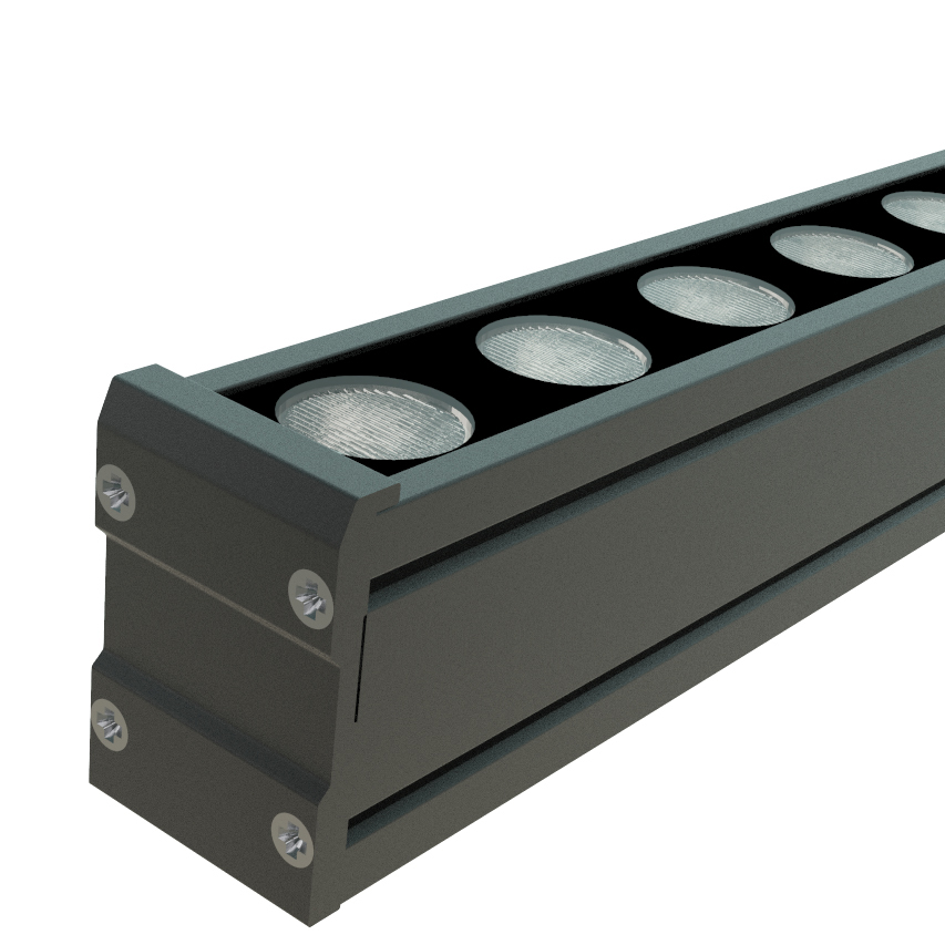Outdoor Adjustable Mounting IP66 High Rise LED Linear Wall Washer Light 1500K-6500K Color Temp 1-Year Warranty for Architectural