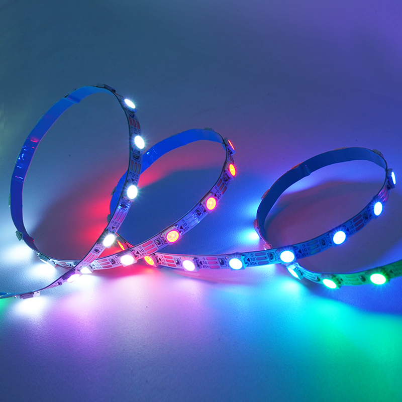 Smart Home Lights 5V Addressable WS2812B High Brightness Waterproof Smart Strip Lights 30 60 144leds Rgb 5050 Led Strip