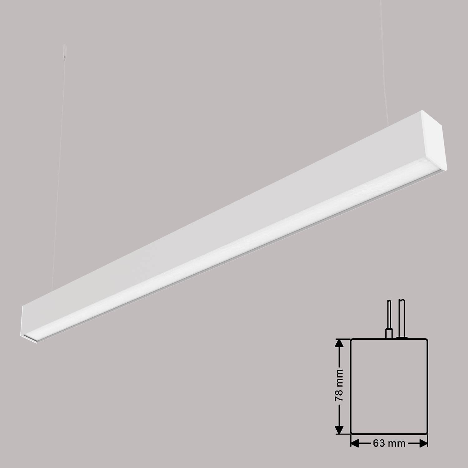 Warehouse In Germany Fast Delivery 120cm 4000K 30W Warehouse Parking 120lm/w LED Linear Light