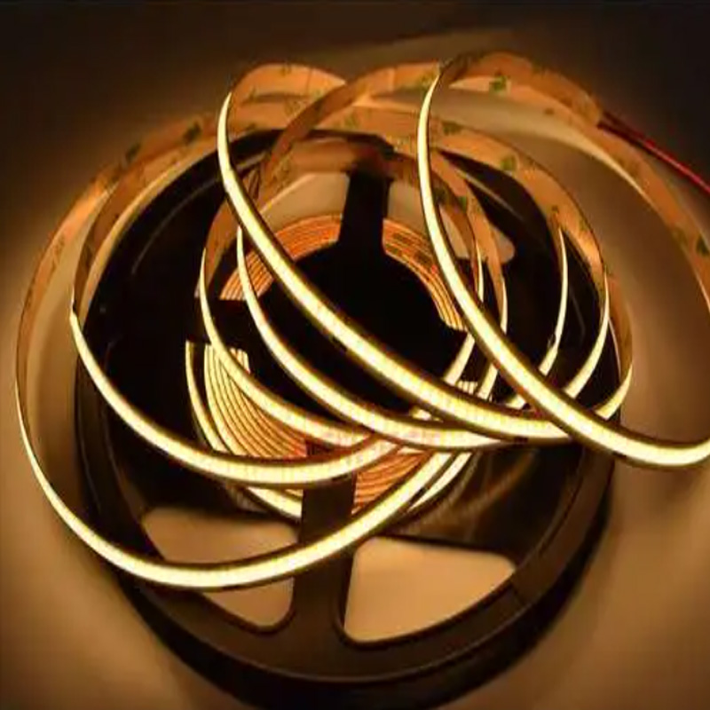 DC 12V COB LED Strip 320LEDs CRI90 Warm White IP20 8mm Flexible LED Strip Light 2700K Soft Warm White