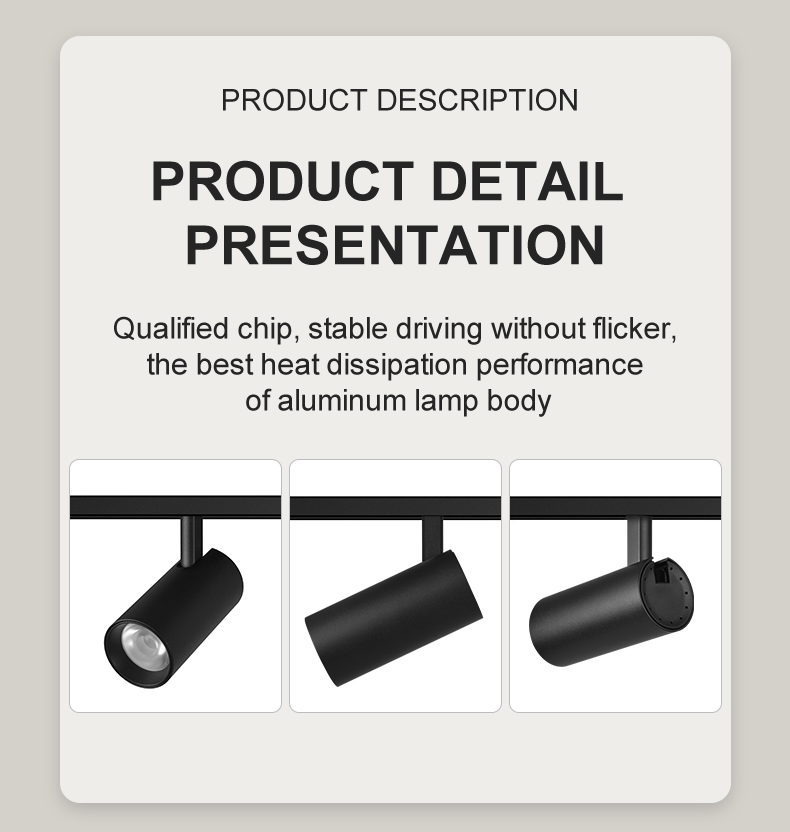 15W Dali Dimmable 2700k-5700k Cct Tunable 15/24/36/60 Degrees Lens Or Reflector 48VDC Magnetic Led Track Spotlight