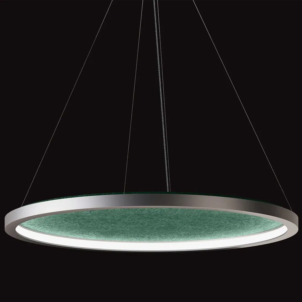 Customized Suspension Surface Mounted LED Round Light Acoustic Pendant Light for Office