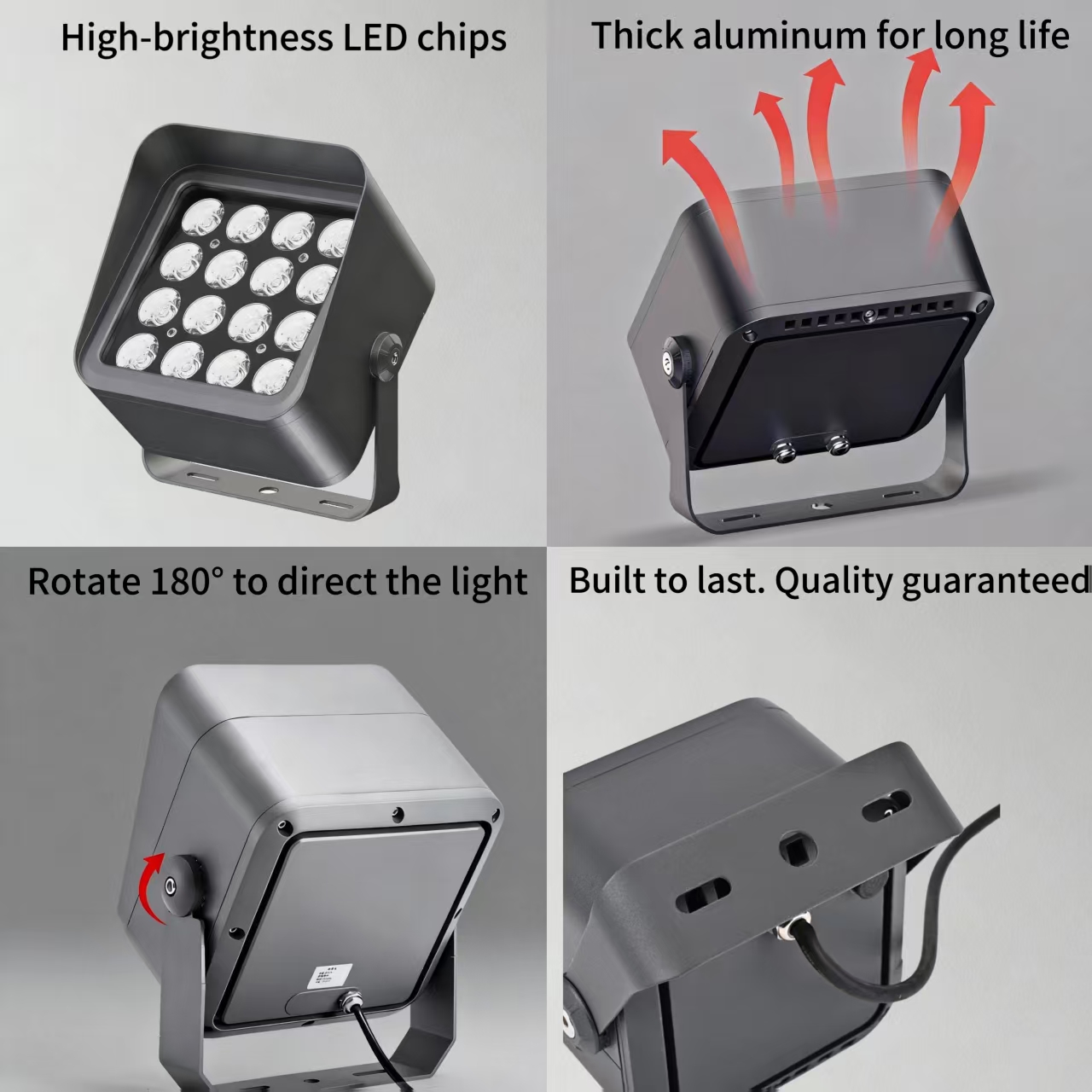 DMX512 RGB Colorful Facade Lighting Outdoor Aluminum LED Wall Washers Commercial Buildings Decorative Wall Flood Spot Light