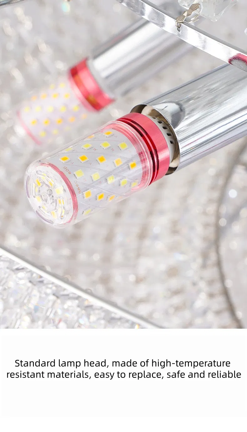 Indoor Crystal Chandelier Home Modern Fixtures Ceiling Lighting