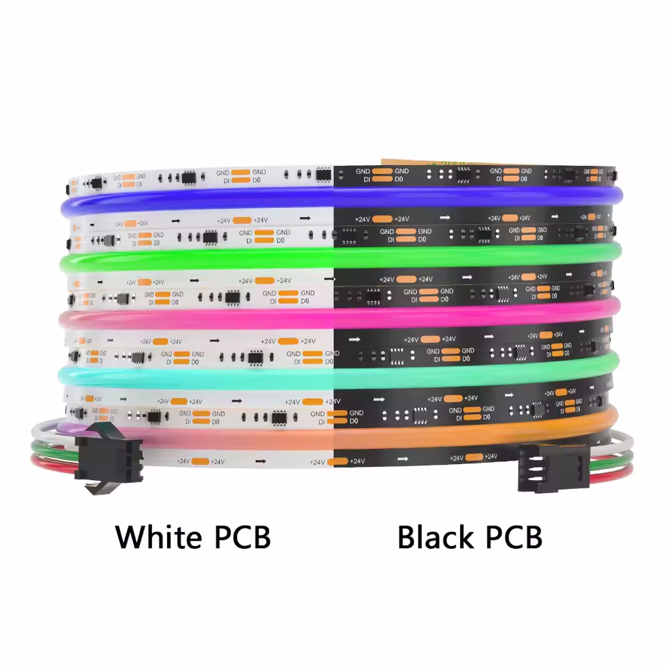Factory Addressable RGBIC Smart Strip Lights 576LEDs 16Pixels/m Dynamic SPI Indoor Outdoor Use 12V 24V COB LED Strip Smart Light