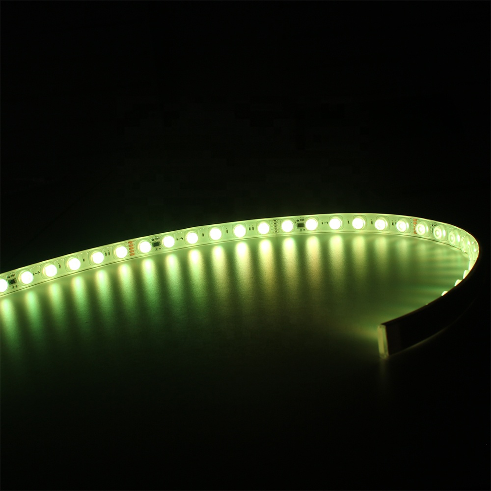 New Arrival Digital LED Flexible Wall Washer DC24V SMD5050 RGB DMX Addressable 36LEDs/m IP67 Lens Series Smart Strip Light