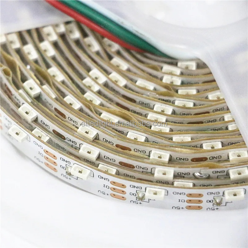 5mm Dc5v 100leds_m Side View Addressable 4020 Ws2812 Rgb Addressable Pixel Led Side Emitting Strip