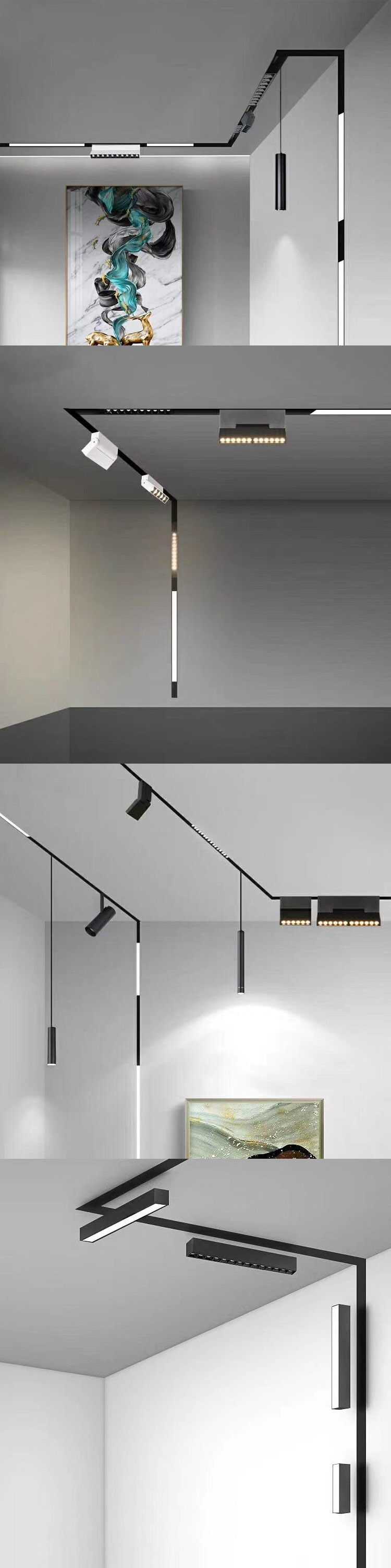 L-300 Linear Track Lighting Magnetic Led Track Lights 15w