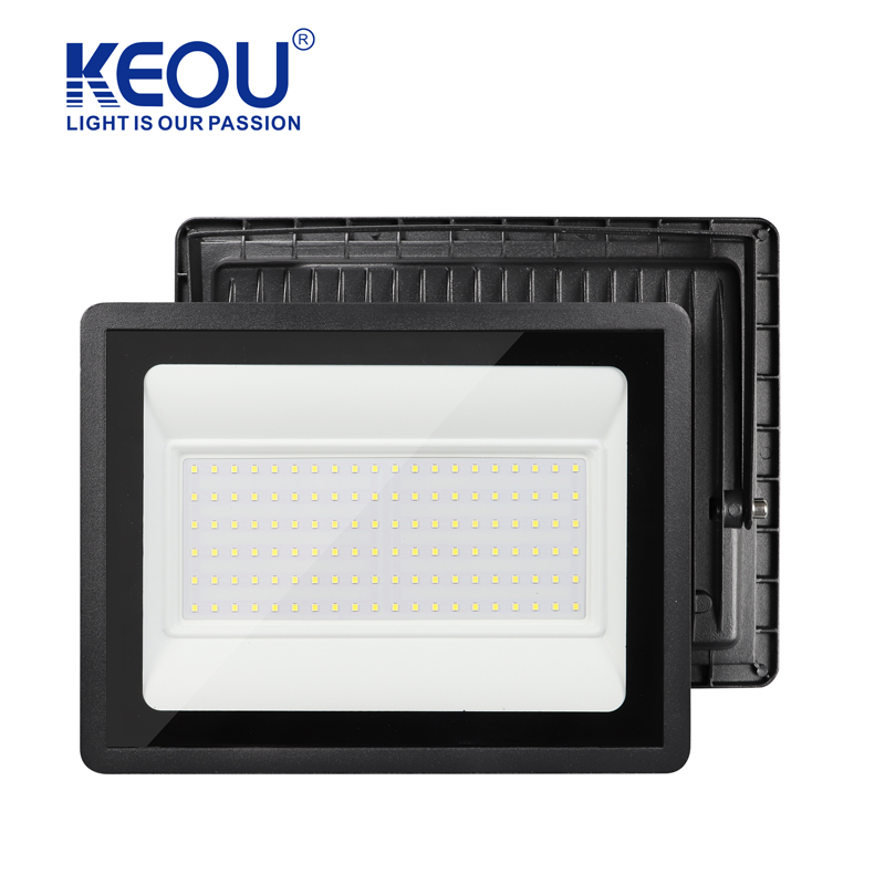 In Stock One MOQ IP66 Waterproof Aluminium 100W DOB Flood Light For Garden Backyard Rooftop