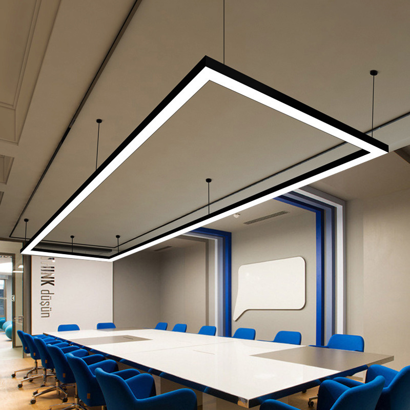 4FT 8FT Linkable LED Linear Light Down and up Light Commercial Office Dimmable Suspended School Linear Lighting Fixture