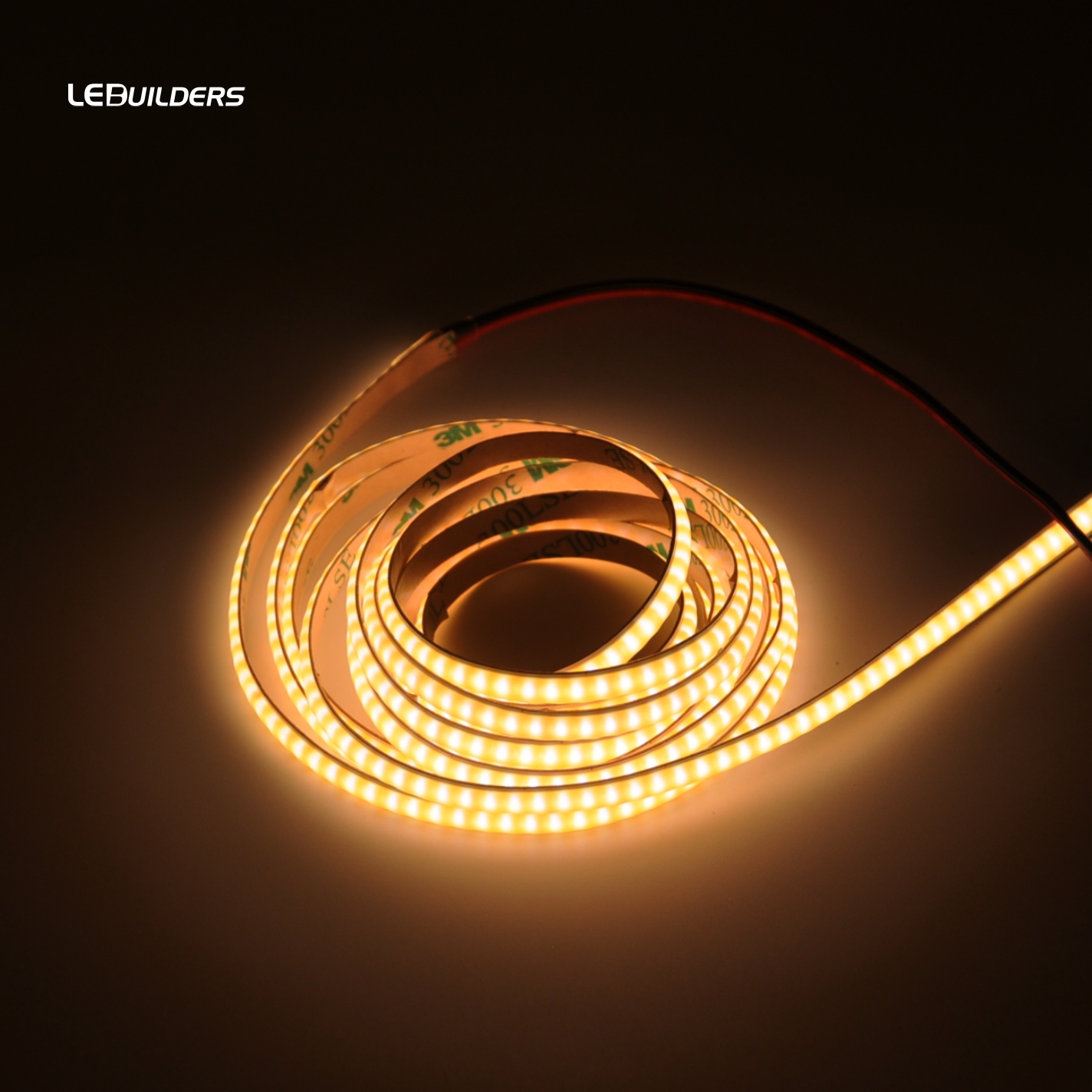 Dimmable Warm CCT 24V COB LED Strip 5mm 600 LEDs/m IP20 Adjustable RA90 1800K-3000K USB NFC Voice Control Copper Cuttable