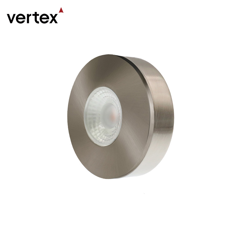 Kitchen Wardrobe Puck Night Light Recessed and Surface Mounted Led Closet Cabinet Lights White Black Silver Under Cabinet Lights