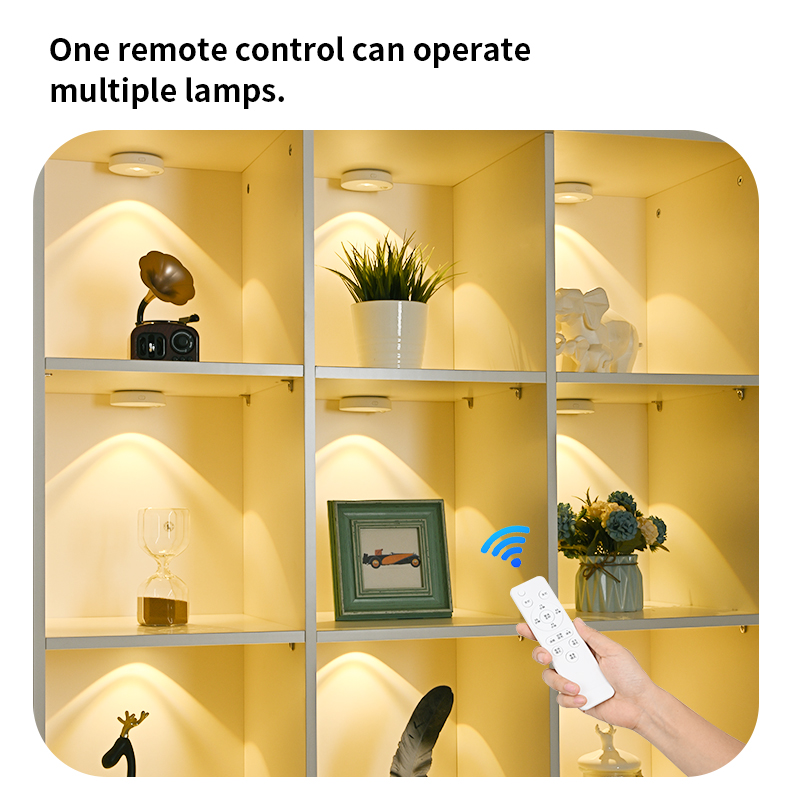 LED Rechargeable Remote-controlled Adjustable Spotlight Wine Cabinet Lamp Hill-like Atmosphere Lamp Sensor Lamp Night Light