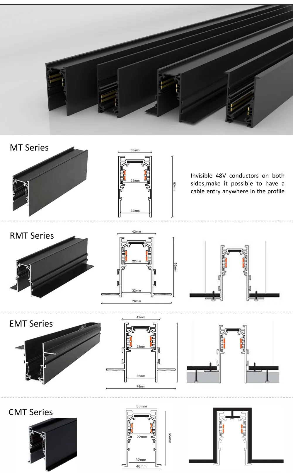 Magnetic Track Rail Dimensions