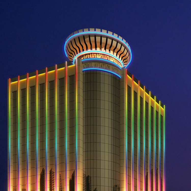Outdoor IP65 Waterproof Building Project Facade Lighting Dmx 18w 24w 30w 36w 42w 48w 54w 60w 66w 72w Led Wall Washer Light