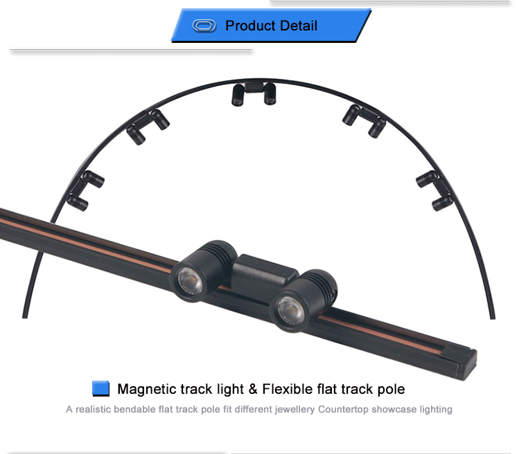 LED Magnetic Track Lighting 2W Track Rail Lights