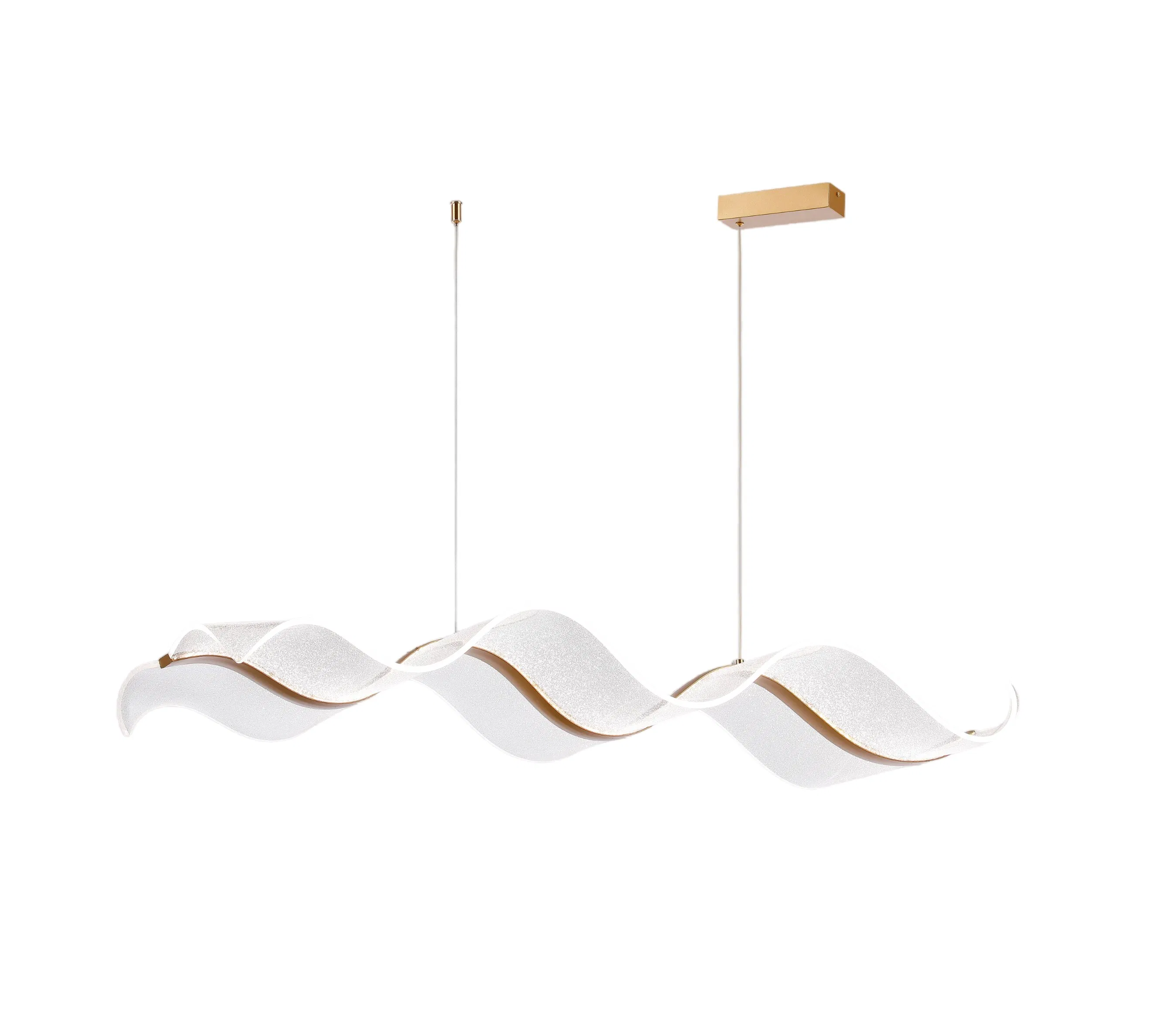 Modern Wave Shape LED Pendant Light for Stylish Decor