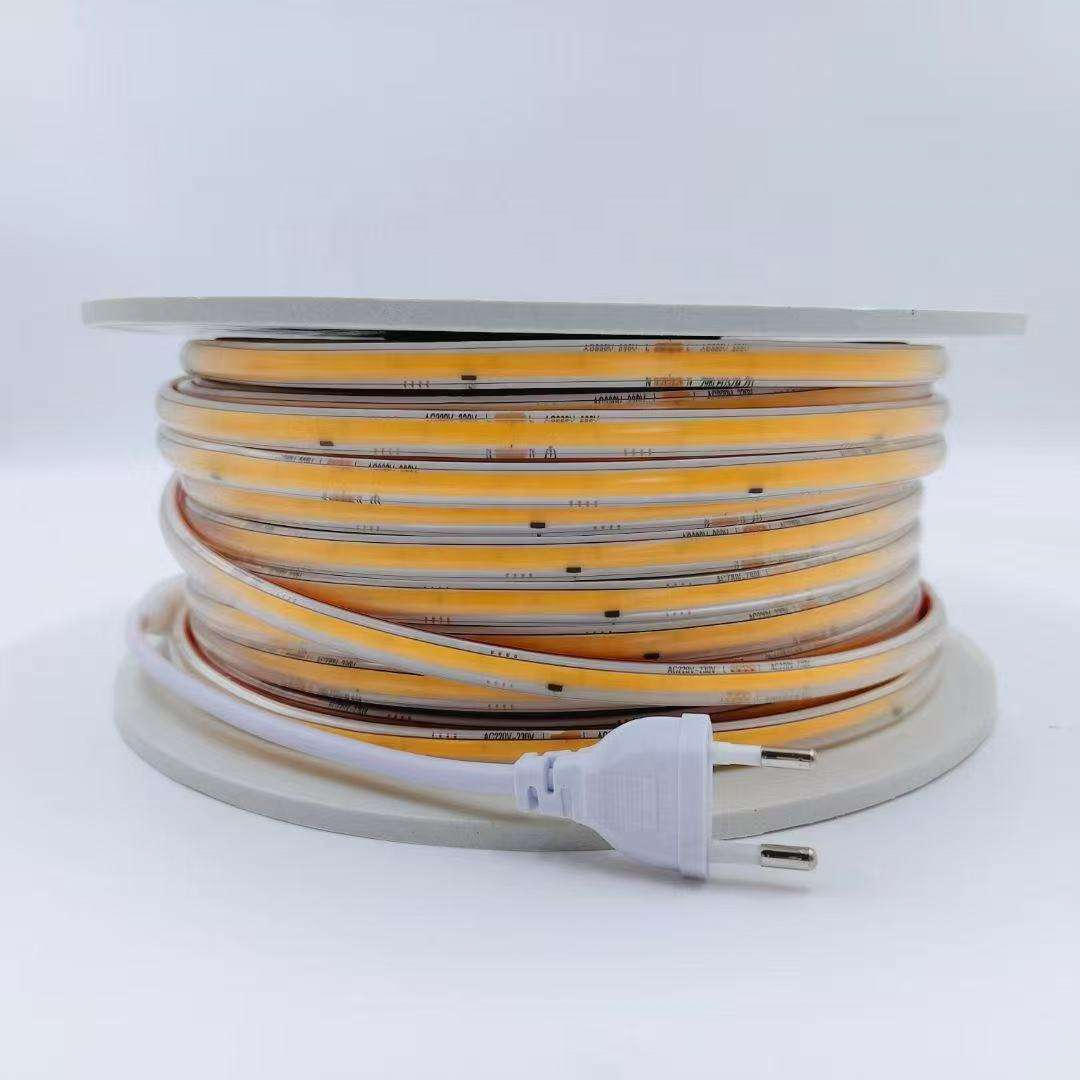 Wholesale Cob Light Strip AC110V 220V 360leds/m IP67 100m/roll 3000k 4000k 6000k High Bright Outdoor Flex Cob Led Light Strip