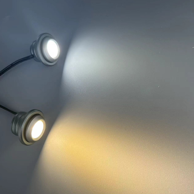 Mini Modern Recessed Spotlight LED under Cabinet Light for Kitchen Jewelry Display Cabinet Eyeball Style