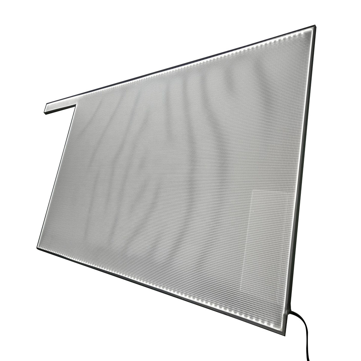 3D laser V-cutting grid pattern panel