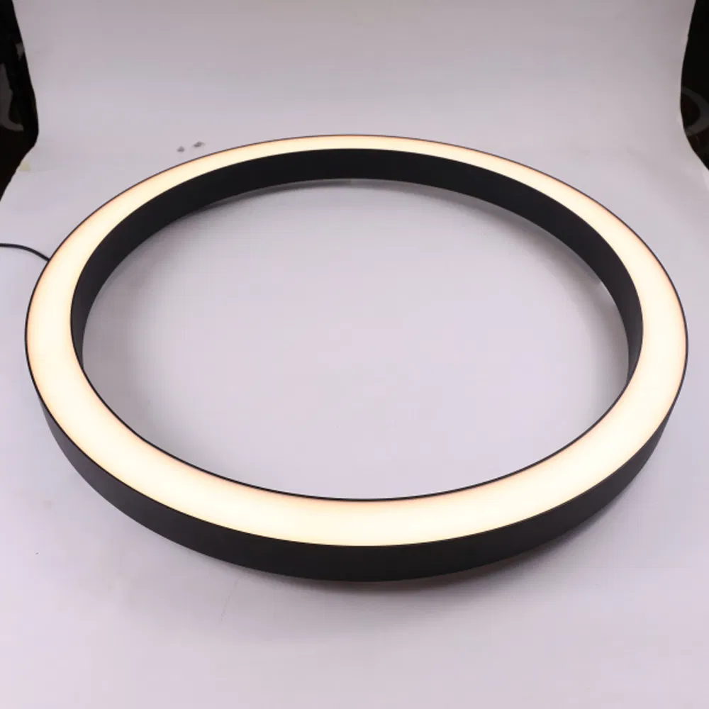 Profile Curved RGB Colorful Circular LED Chandelier Pendant Light