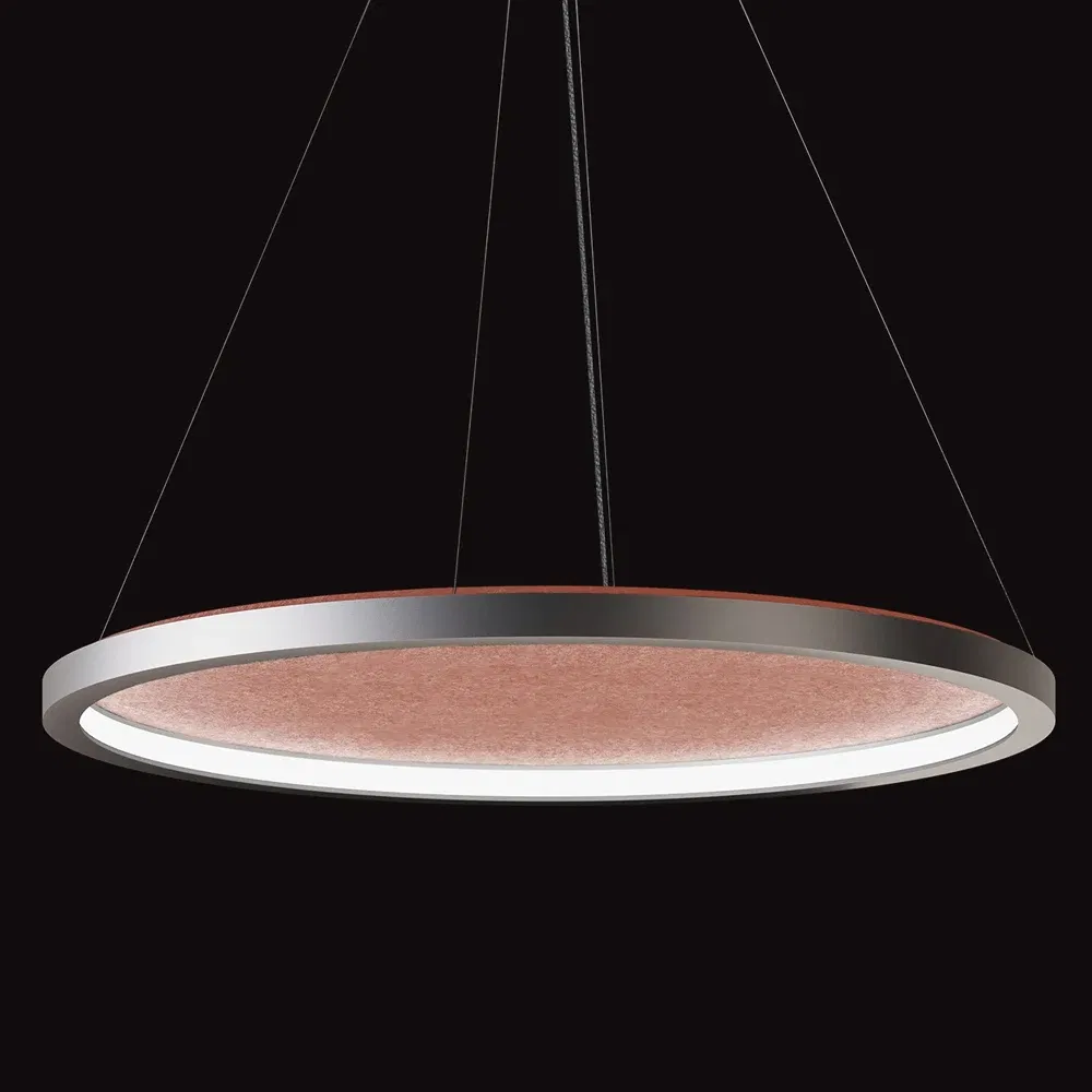 Customized Suspension Surface Mounted LED Round Light Acoustic Pendant Light for Office