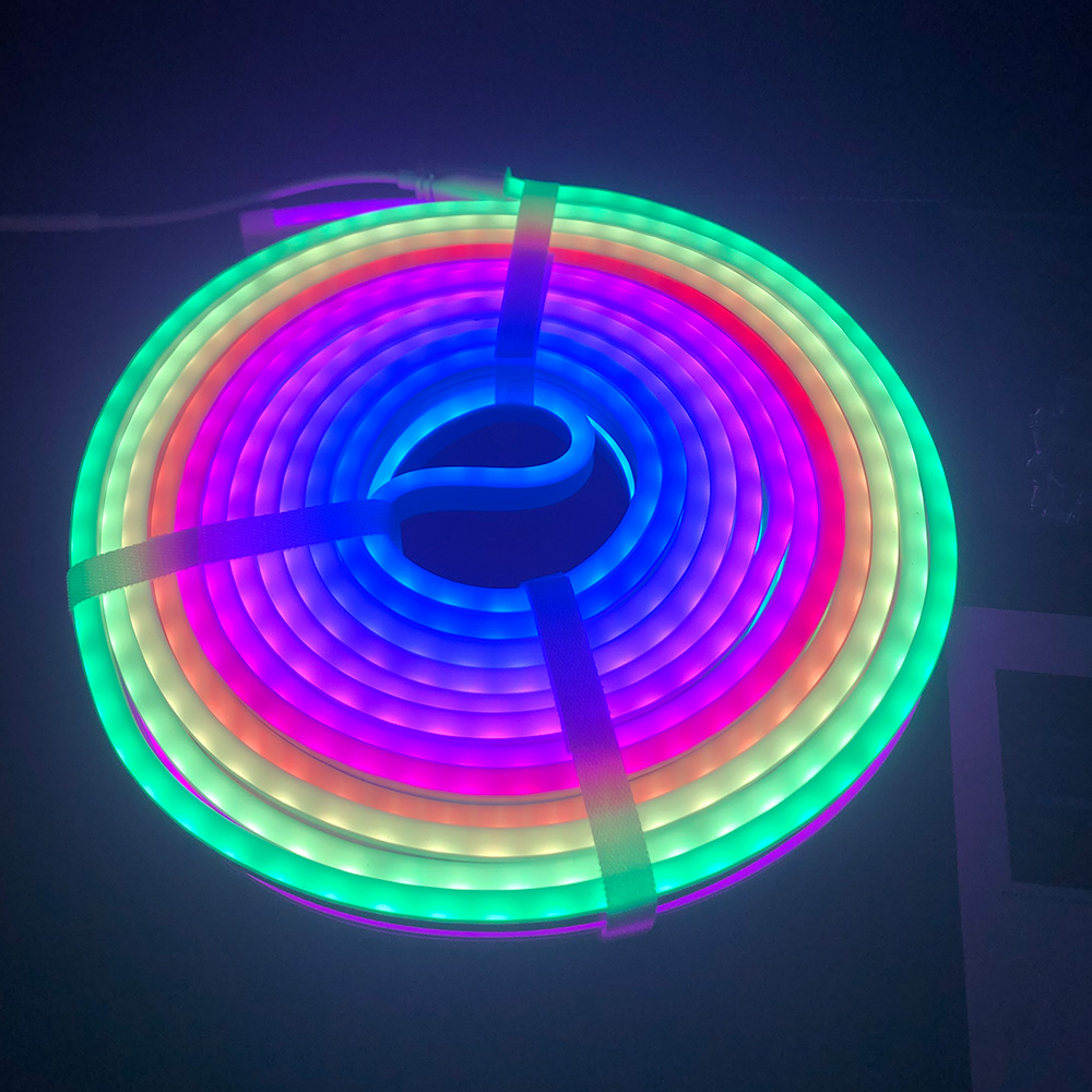 RGB Dream Color Chasing LED Neon Strip Light Smart App WiFi Control 12V/24V Addressable RGBIC PVC Lamp 5m Flex Modern