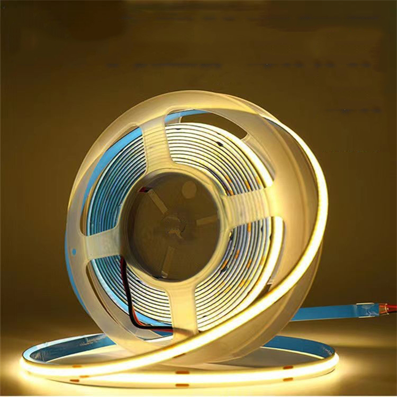 High Quality Flexible Cob Led Strip Light High Density Without Light Spot Decorative Lighting 24v 12v 8mm 5mm 3mm 320 480LED