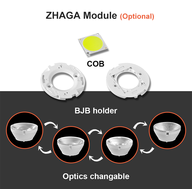 Magnetic LED Track Light Components