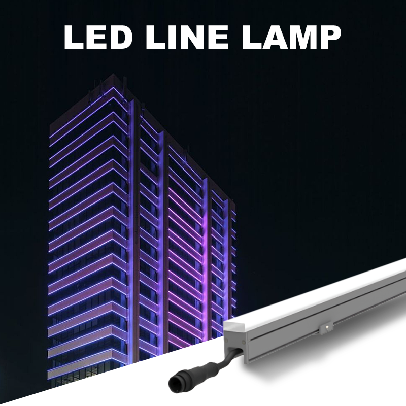 Outdoor Programmable DMX512 RGBW LED Aluminum Linear Lamp for Building Exterior Wall Decoration IP65 DC24V Wall Washer Light