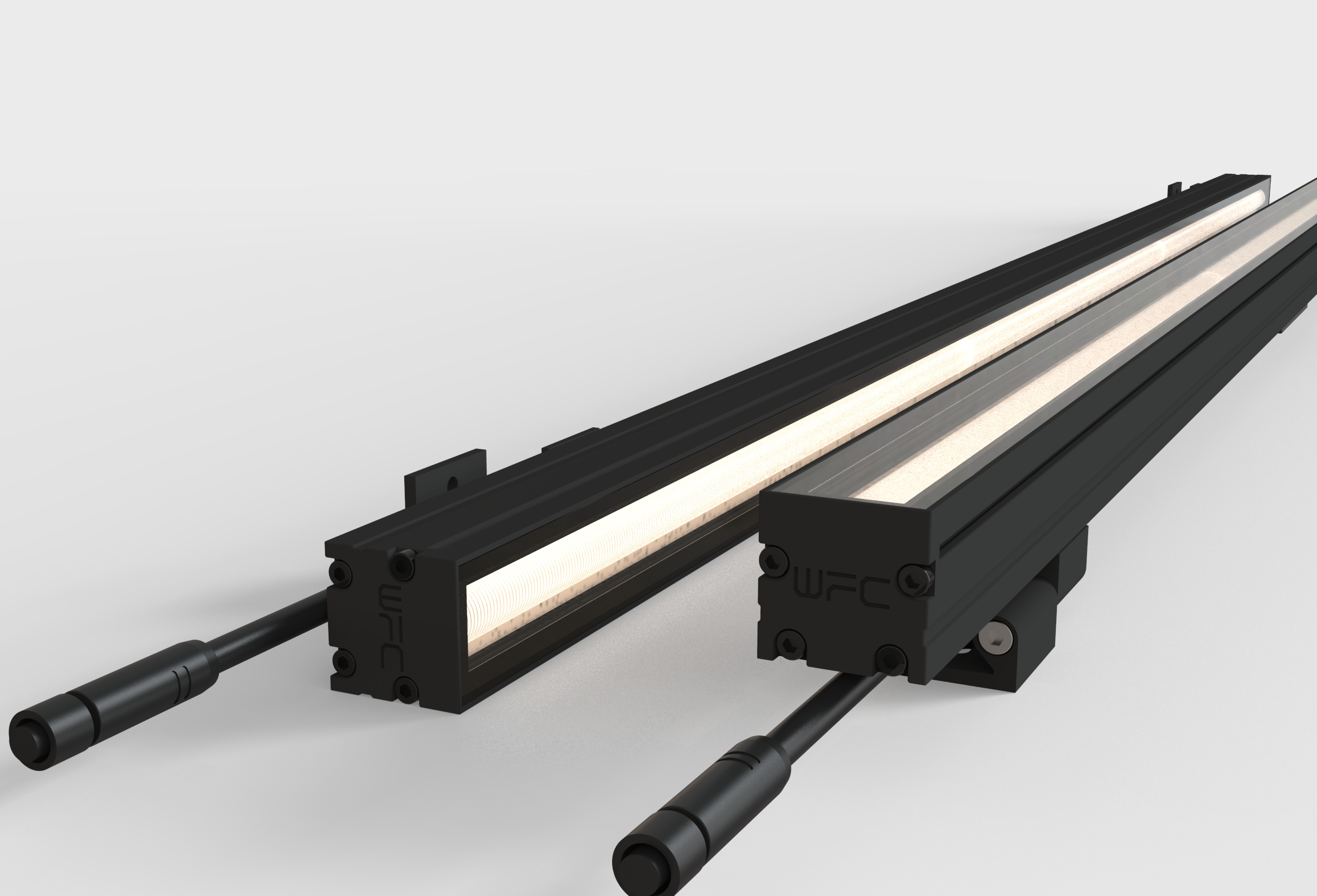 DMX Waterproof IP66 RGB Led Aluminum Tubes Outdoor Wall Washer Linear Facade Lights for Landscape Building Outline Lighting