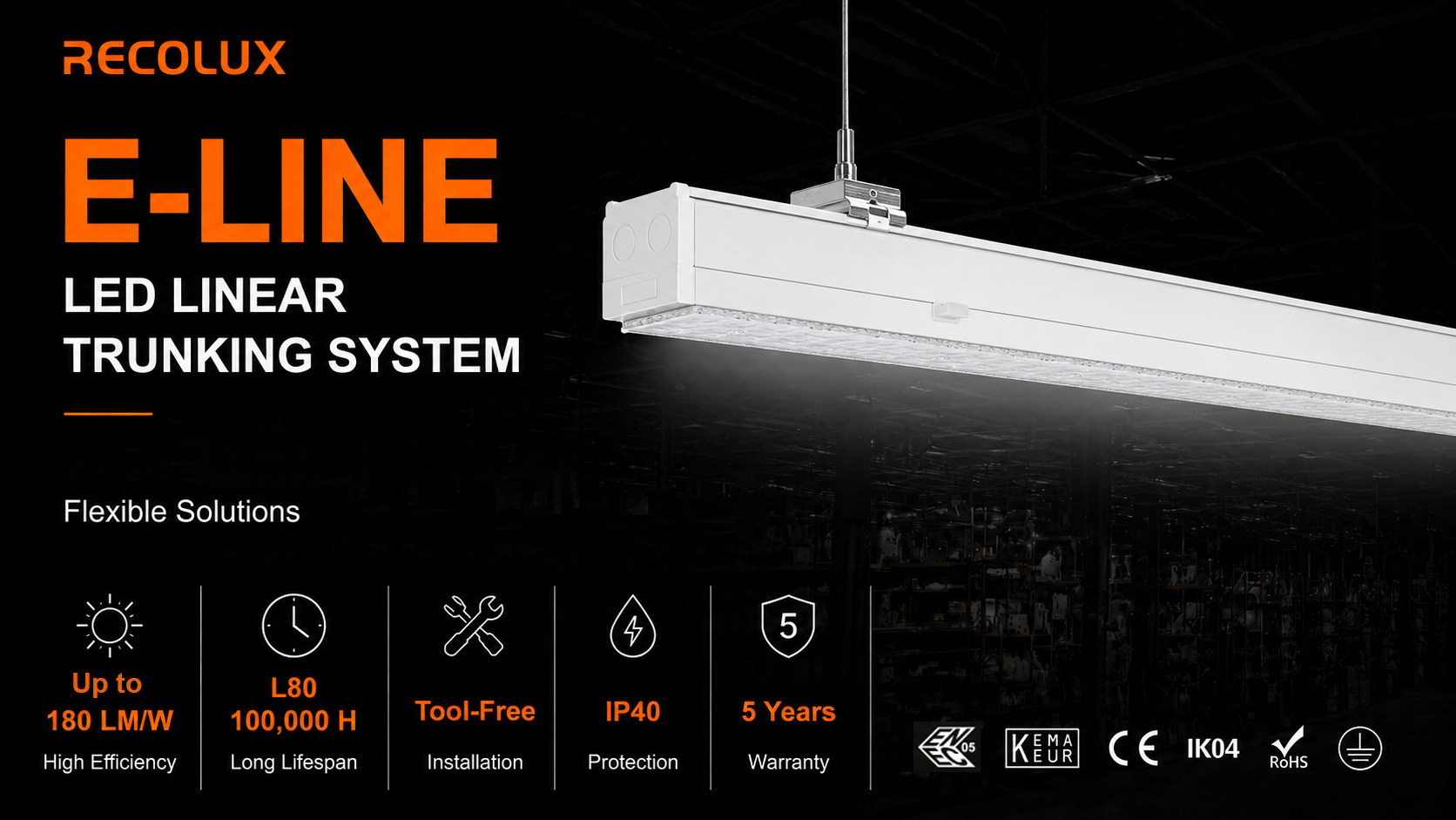 High Efficiency LED Linear Lighting
