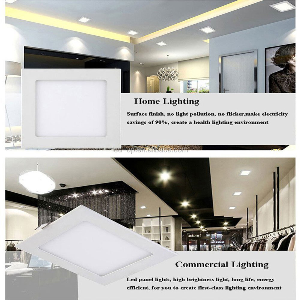 Ultra Slim Recessed Square CE RoHS 12 Watt Led Panel Light Detail 6