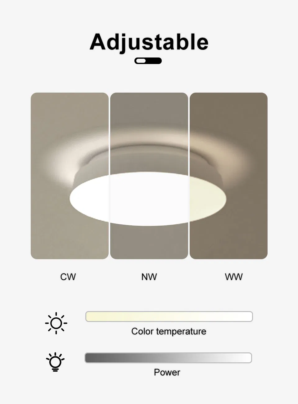 Power Adjustable Ceiling Light
